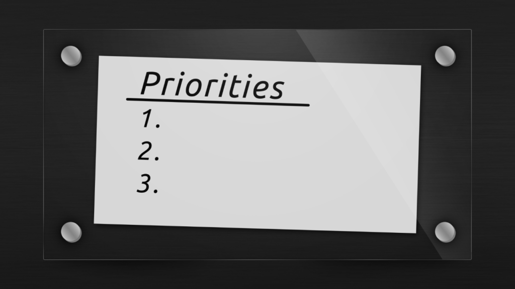 A Christian’s Priorities